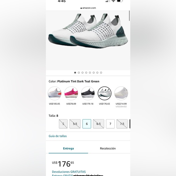 Authentic Nike Running worn 1 time. Fit 7 & 8 - Picture 5 of 5